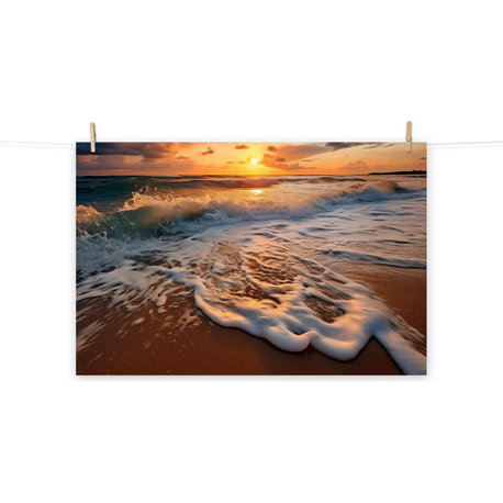 Coastal Artwork: California Dreamin' Photorealistic Digital Art Loose, 24" X 36"