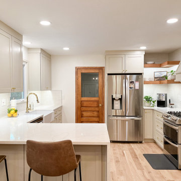 White Modern Kitchen Remodel