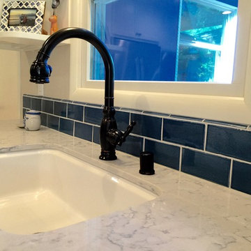 Blue and White Kitchen