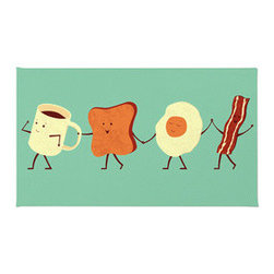 Breakfast March Kitchen Rug - Novelty Rugs
