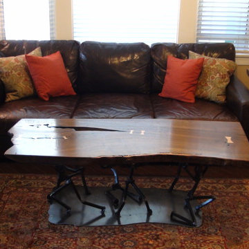 Claro Walnut coffee and side table set