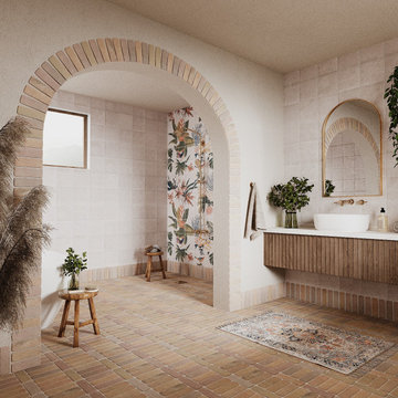 Seventies Organic bathroom