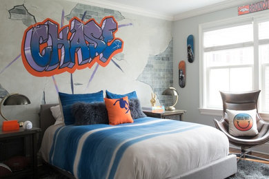 Trendy bedroom photo in Other