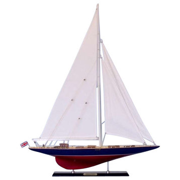 Wooden Endeavour Limited Model Sailboat Decoration, 35"