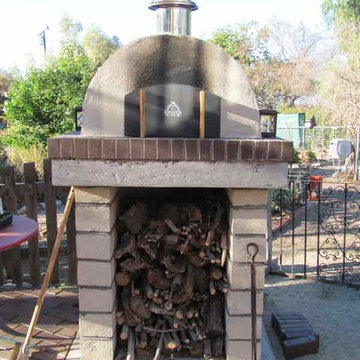 The Gehley Family Wood Fired Brick Pizza Oven in California