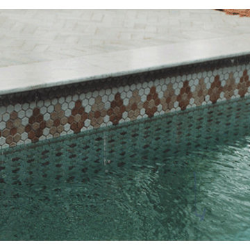 Hexagon Mosaic Tile Install