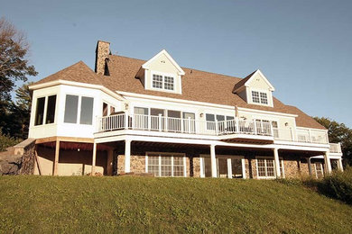 Inspiration for a transitional exterior home remodel