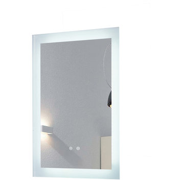 Luminous Dimmable LED Mirror with Defogger, 20"x30"x1.75"