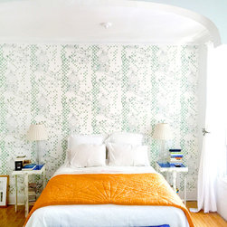 Dotty Bird Wallpaper, Bedroom Feature Wall - Wallpaper