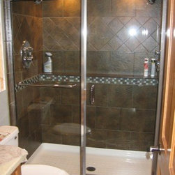 Shower Doors with In Line Panel - Shower Doors