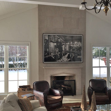 Hidden Technology - Transitional Living Room