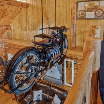 1922 Ace motorcycle installed in it's permanent place!