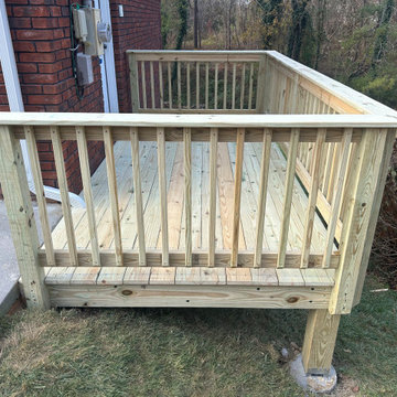 6' x 12' Pressure-Treated Wood Deck