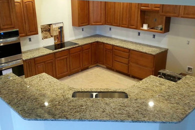 Inspiration for a craftsman kitchen remodel in Orange County