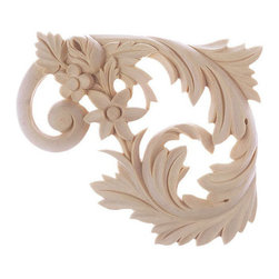 Inviting Home Inc. - Dallas Stair Brackets, Left, Cherry Wood - Onlays And Appliques