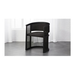 Kaishi Black Chair | CB2 - Dining Chairs