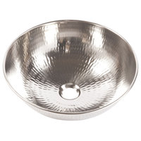 Bohr Nickel 14.25" Round Vessel Bath Sink with Ashfield Vessel Faucet Kit