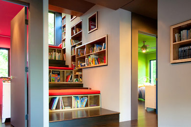 Inspiration for a modern staircase remodel in Charlotte