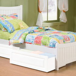 Manhattan Twin Platform Bed with Matching Footboard - Kids Beds