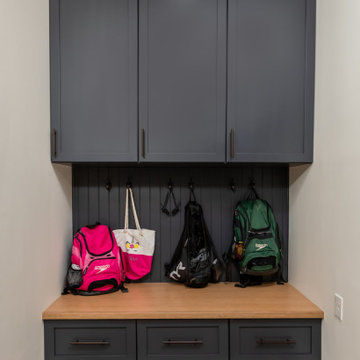 Mudroom Laundry with storage galore in Timberwick