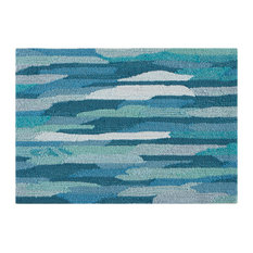 Liora Manne Capri Cloud Indoor/Outdoor Rug, Aruba, 1'8"x2' 6"