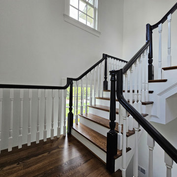 Project #121 | Elegant Freestanding U-Shaped Staircase