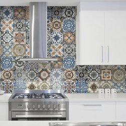 Arabian Hand Painted looking Porcelain Tile - Wall And Floor Tile