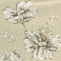 ROTH & TOMPKINS TEXTILES - Summers Night Fabric, Night Linen, 54''x36'' - Upholstery Fabric