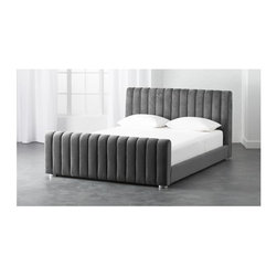 reign velvet bed | CB2 - Upholstery Fabric
