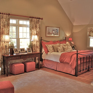 Traditional Toile Master Bedroom