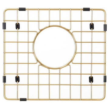 Sink Protector Matte Gold 304 Stainless Steel, Sink Bottom Grid, 11.5x10.5