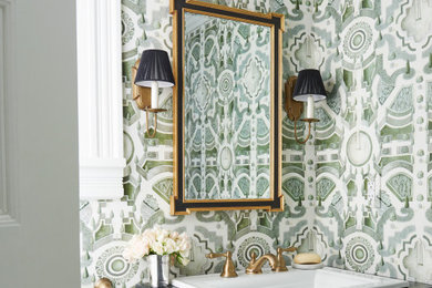 Inspiration for a traditional powder room in Other.