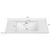 35" Solid Surface Resin Streamline K-1203-35 Vanity Top