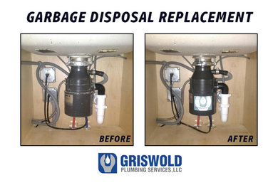 Garbage Disposal Replacement Before & After