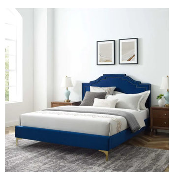 Mod 6850 Nav Modway Furniture Adelaide Adelaide Performance Velvet Twin Platform
