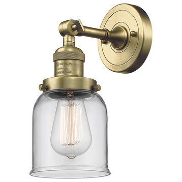 Innovations Lighting 203 Small Bell Small Bell 1 Light 10" Tall - Antique Brass