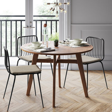 Mid-Century Modern Dining Room with Clean Lines & Accent Lighting Collection