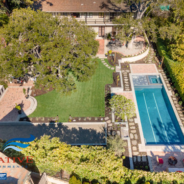 Piedmont pool extreme make over of a 1937 backyard