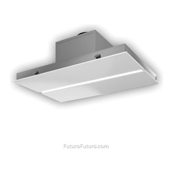 36&Prime; Savona White Ceiling Range Hood - Range Hoods And Vents