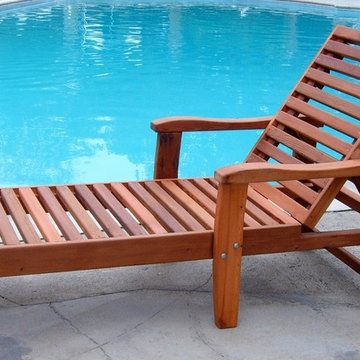 Wood Pool Lounger