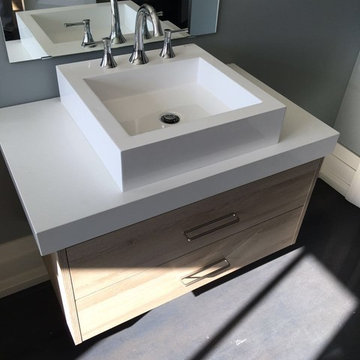Vanity and laundry room