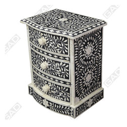 BONE INLAY 3 DRAWER CABINET - Furniture