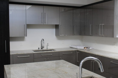 Minimalist kitchen photo in Baltimore