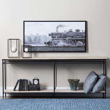 Cold Tracks Canvas Wall Art With Black Frame