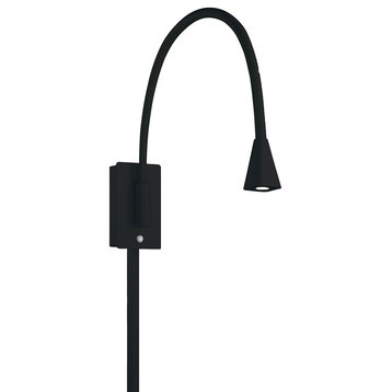 WAC Lighting Stretch LED Swing Arm, Black