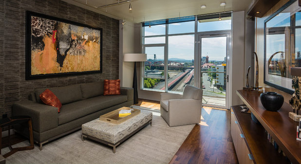Contemporary Living Room by Pangaea Interior Design, Portland, OR