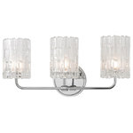 Hudson Valley Lighting - Dexter 3-Light Bath and Vanity With Clear Glass Shade, Polished Chrome - Shade Finish: ClearMay only be used as uplights