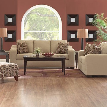 Klaussner Furniture - Darien Microfiber Chair in Voyage Camel - E15300-C