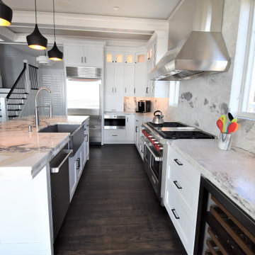 Beech White Kitchen at Beach Front, Clinton CT