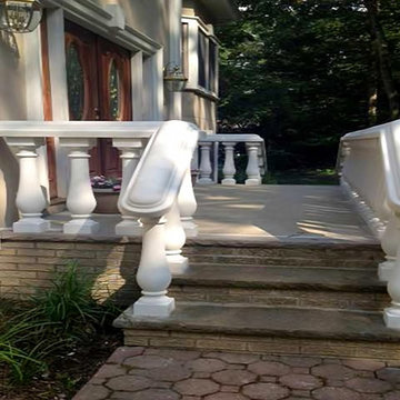Precast Balusters And Handrails for Back Entrance